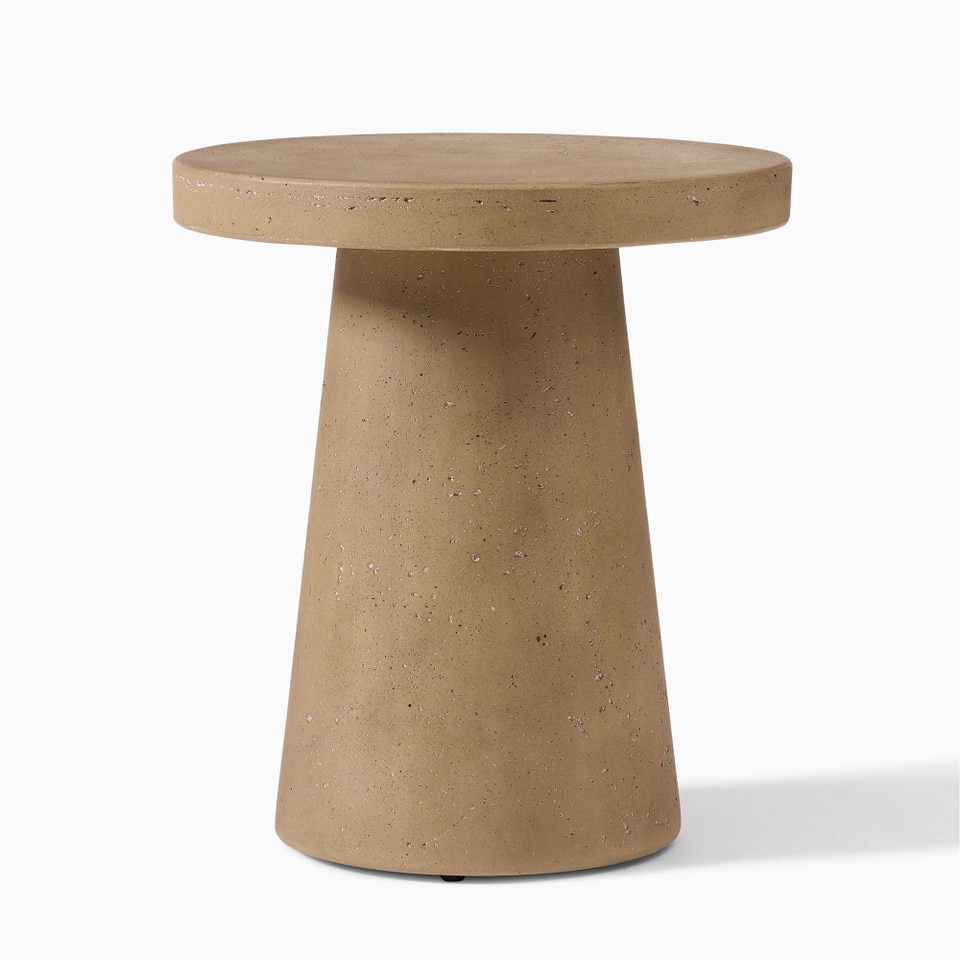 Textured Concrete Outdoor Side Table (46 cm)